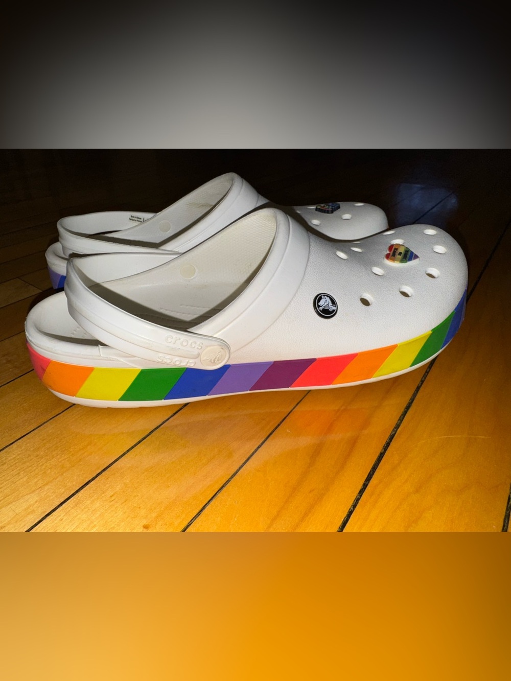 CROCS CROCBAND RAINBOW CLOGS size 13 men’s